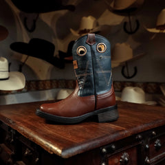 Bota Kids Wrangler Lil Rider Café 001