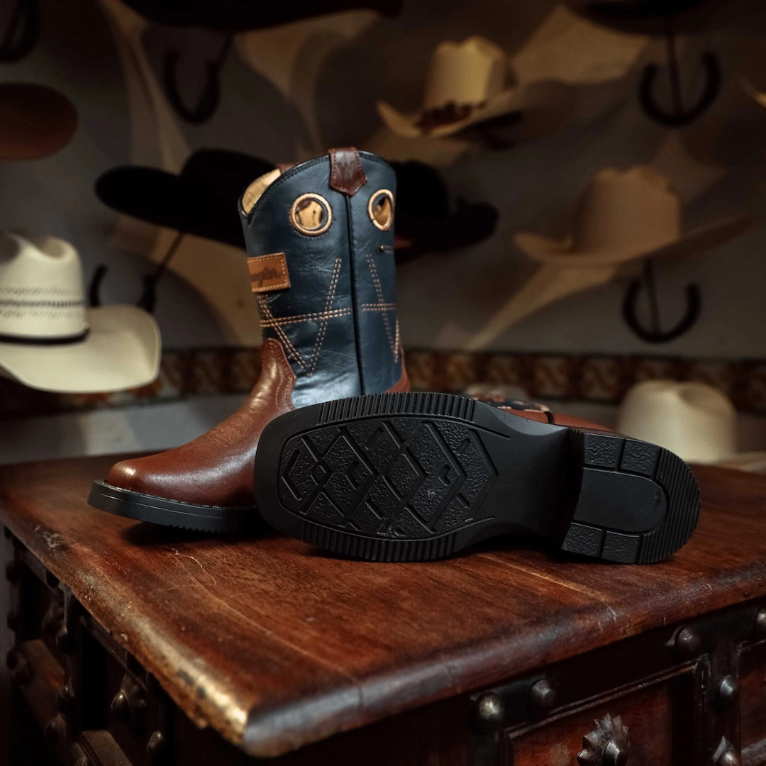 Bota Kids Wrangler Lil Rider Café 001