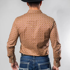 Camisa Platini Modern Fit Est Khaki 082