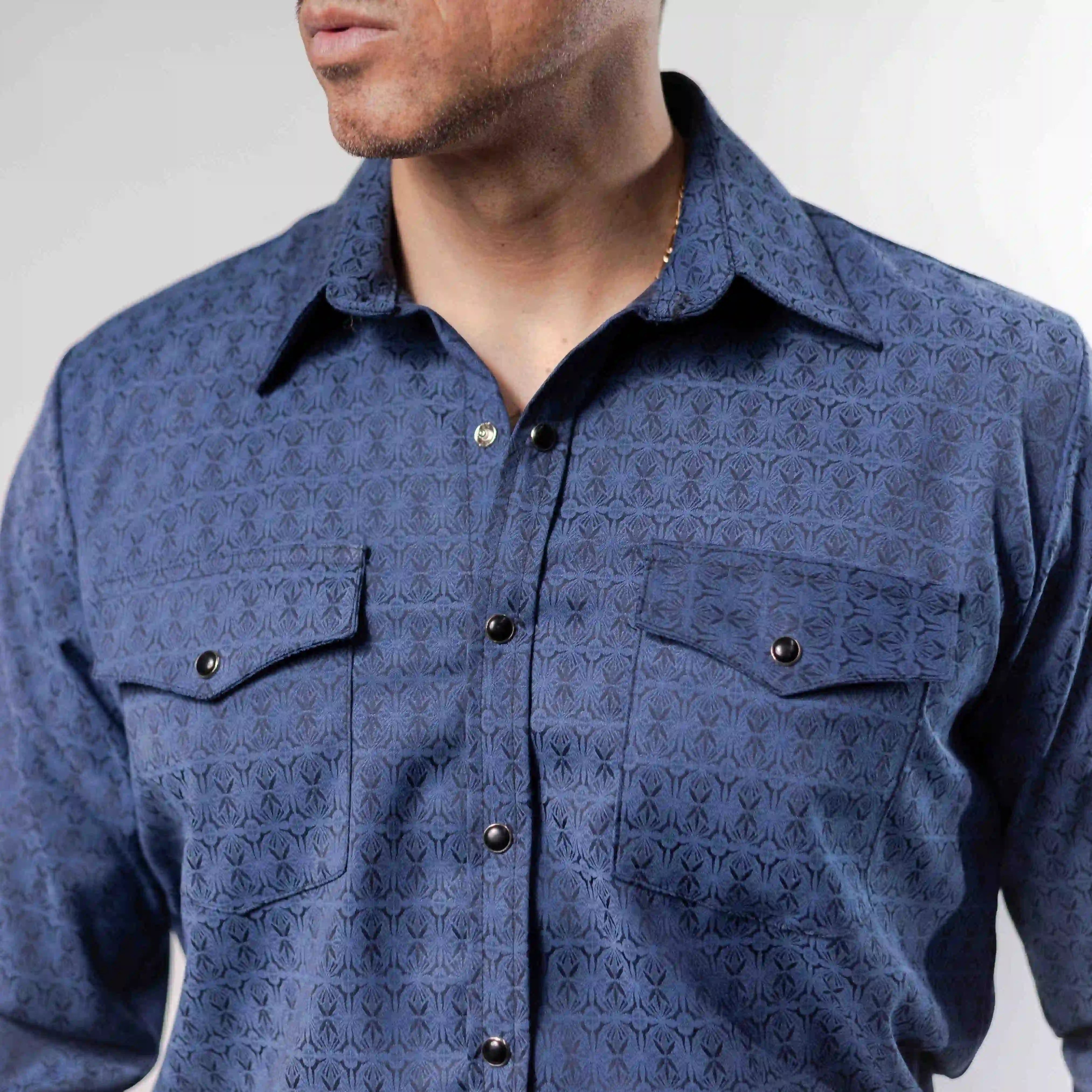 Camisa Custer Est Boston Talav Azul 026