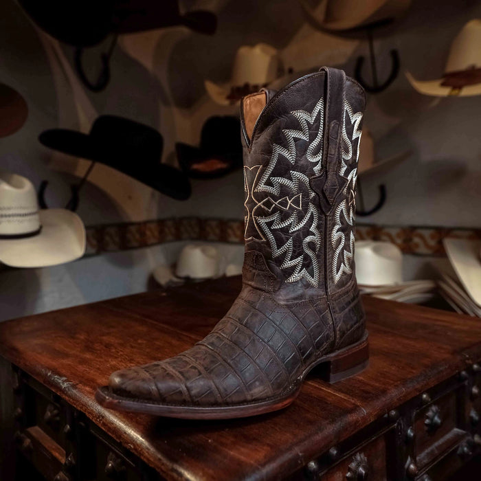 Bota Tejano Belly Print Moka H-Versy 061