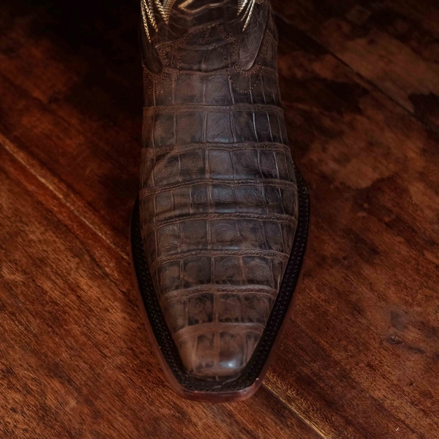 Bota Tejano Belly Print Moka H-Versy 061