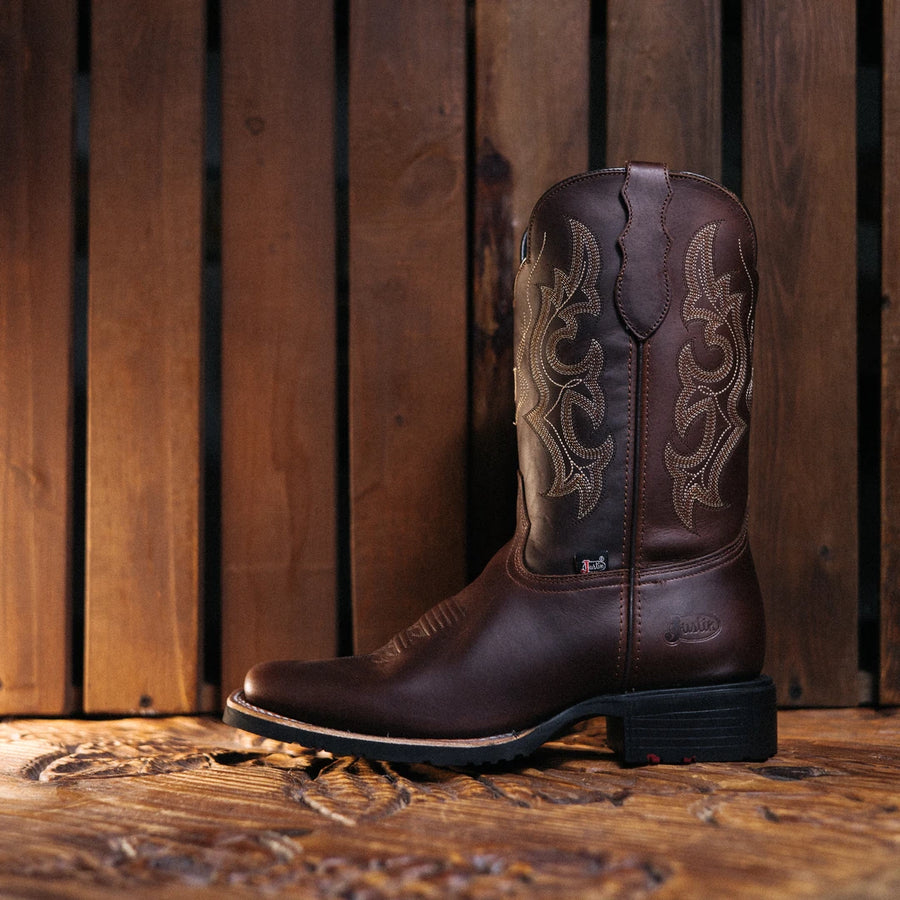 Bota Justin Graso Café 009