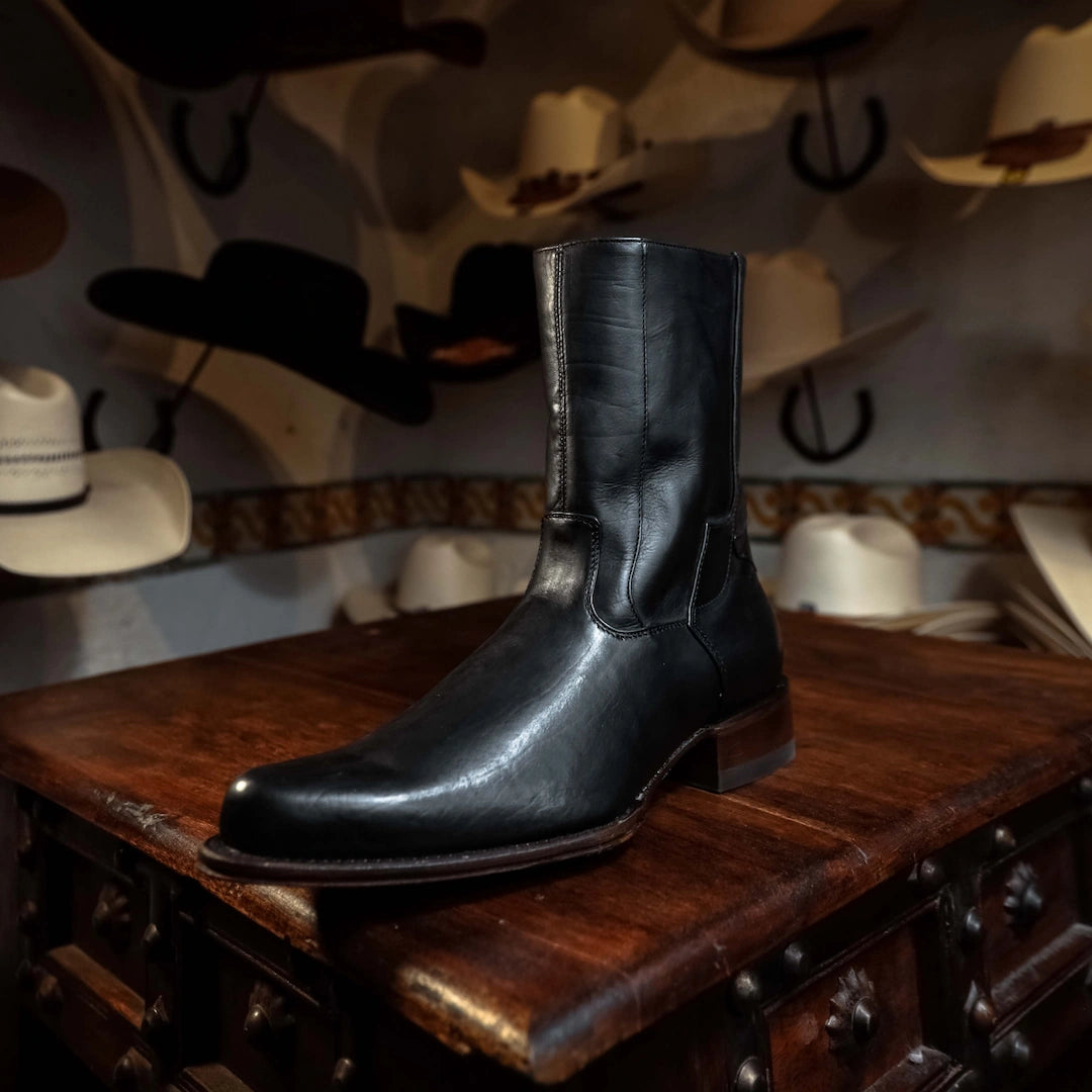 Botin Tejano Cleyton Negro H-78 Oval 063