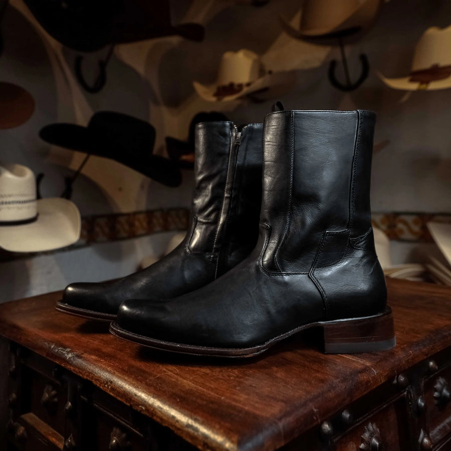 Botin Tejano Cleyton Negro H-78 Oval 063