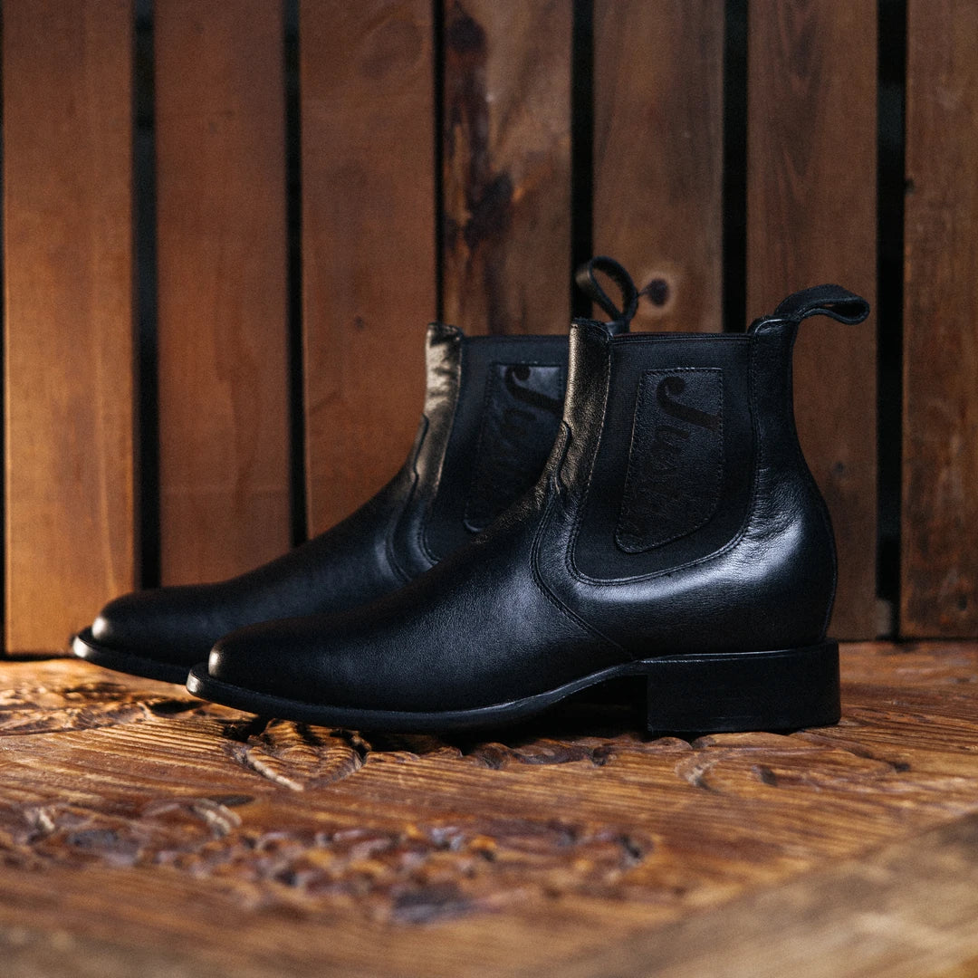 Botin Justin Imperial Negro 014
