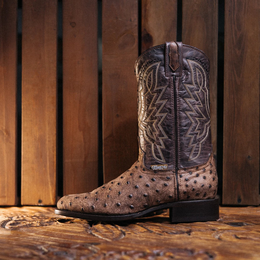 Bota Tejano Style Ave Print Ranch Café 047