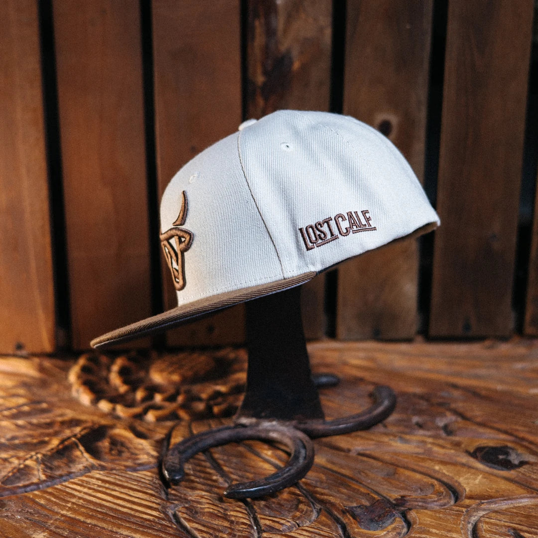 Gorra Lost Calf Cerrada Beige/Café 200