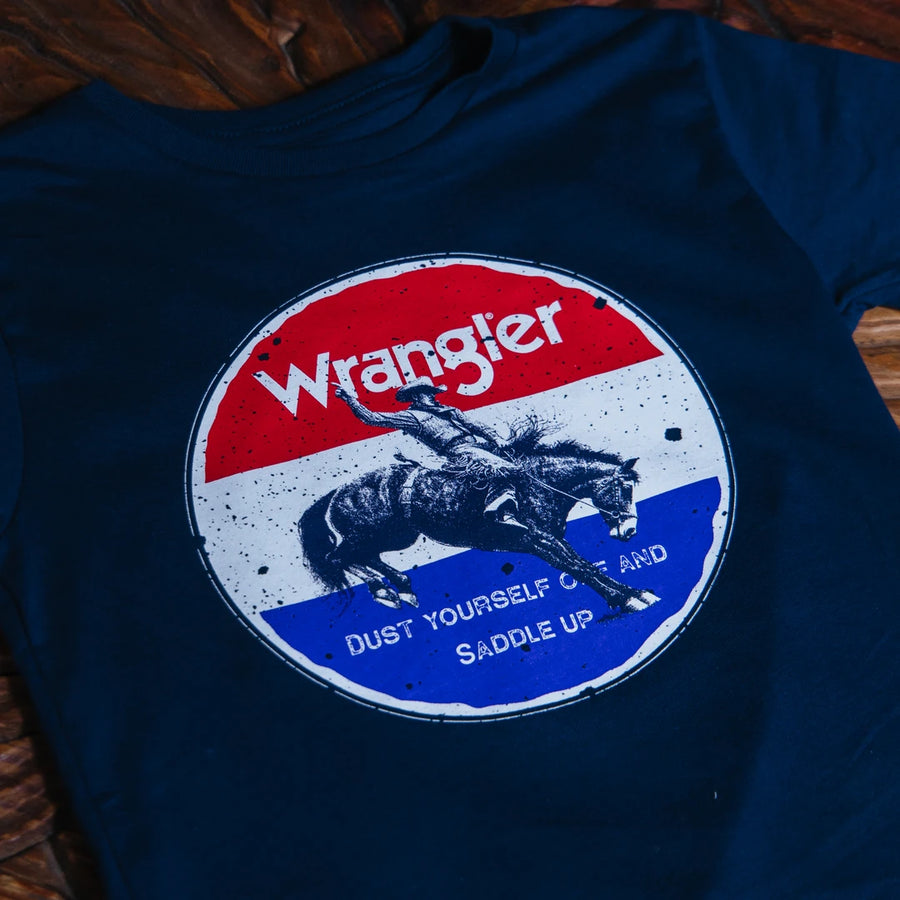 Playera Wrangler Kids Azul 009