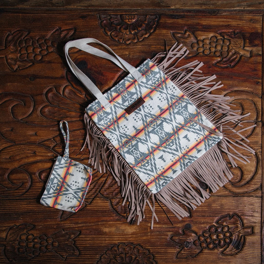Bolsa Tote Rock&Roll Aztec Flecos Café 004