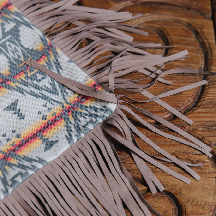 Bolsa Tote Rock&Roll Aztec Flecos Café 004