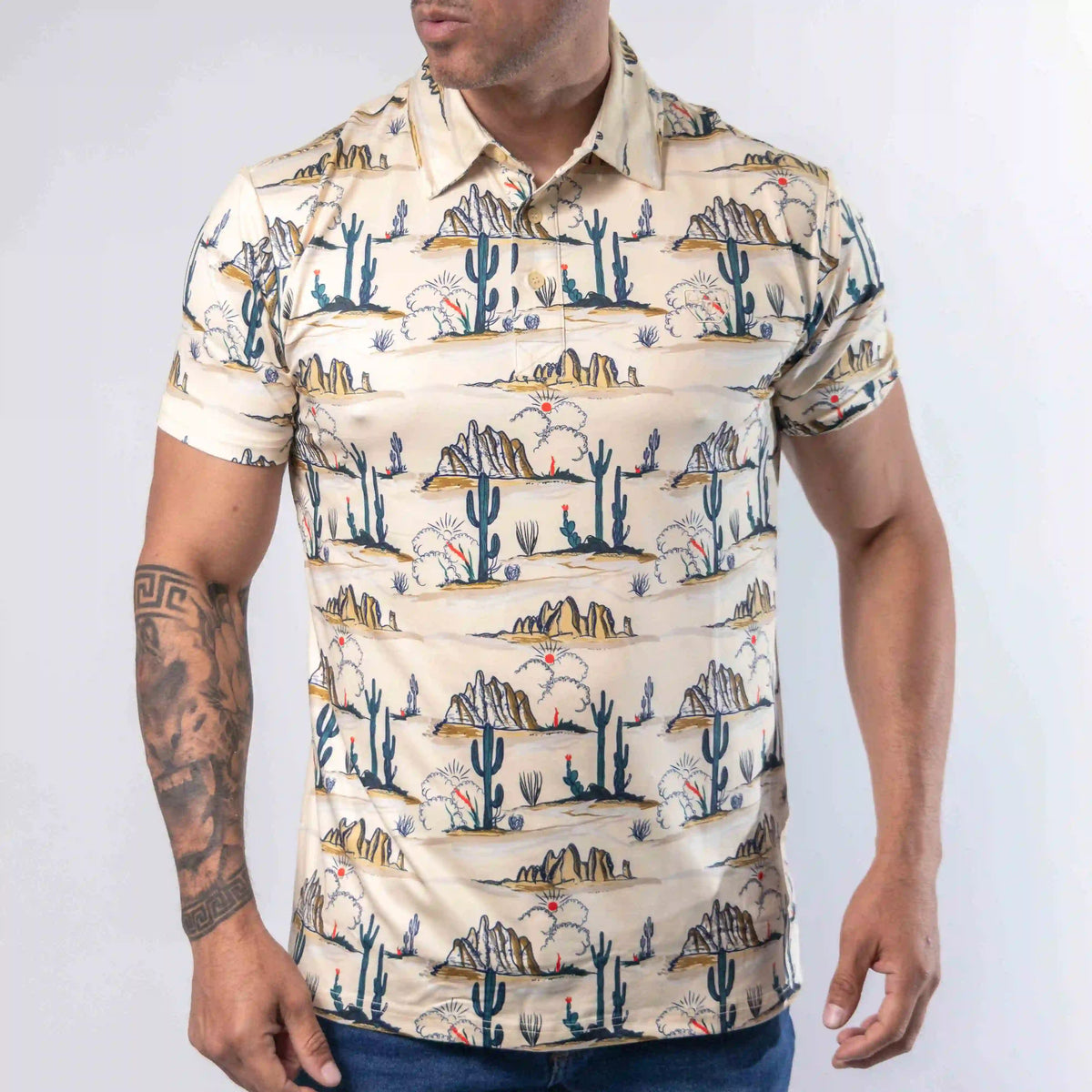 POLO PLATINI FIT EST DESIERTO BEIGE