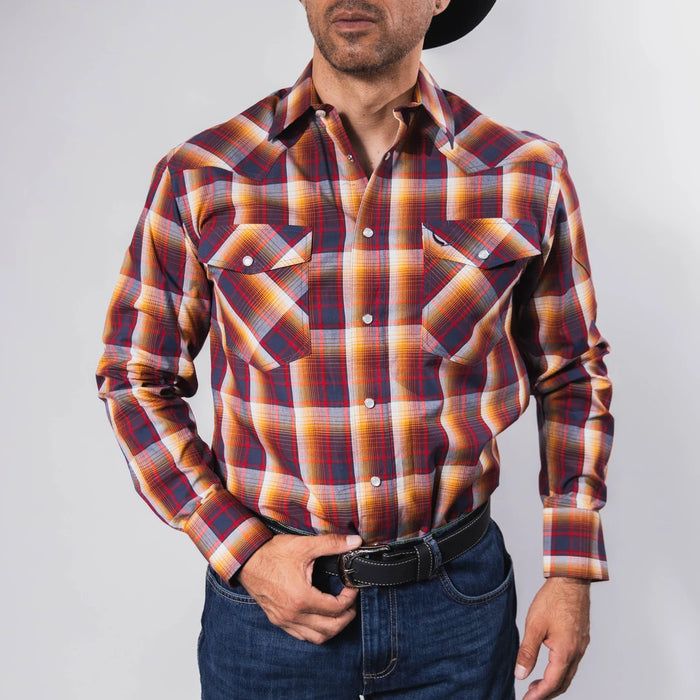 Camisa McAllen Cuadros Gris/Rojo 054