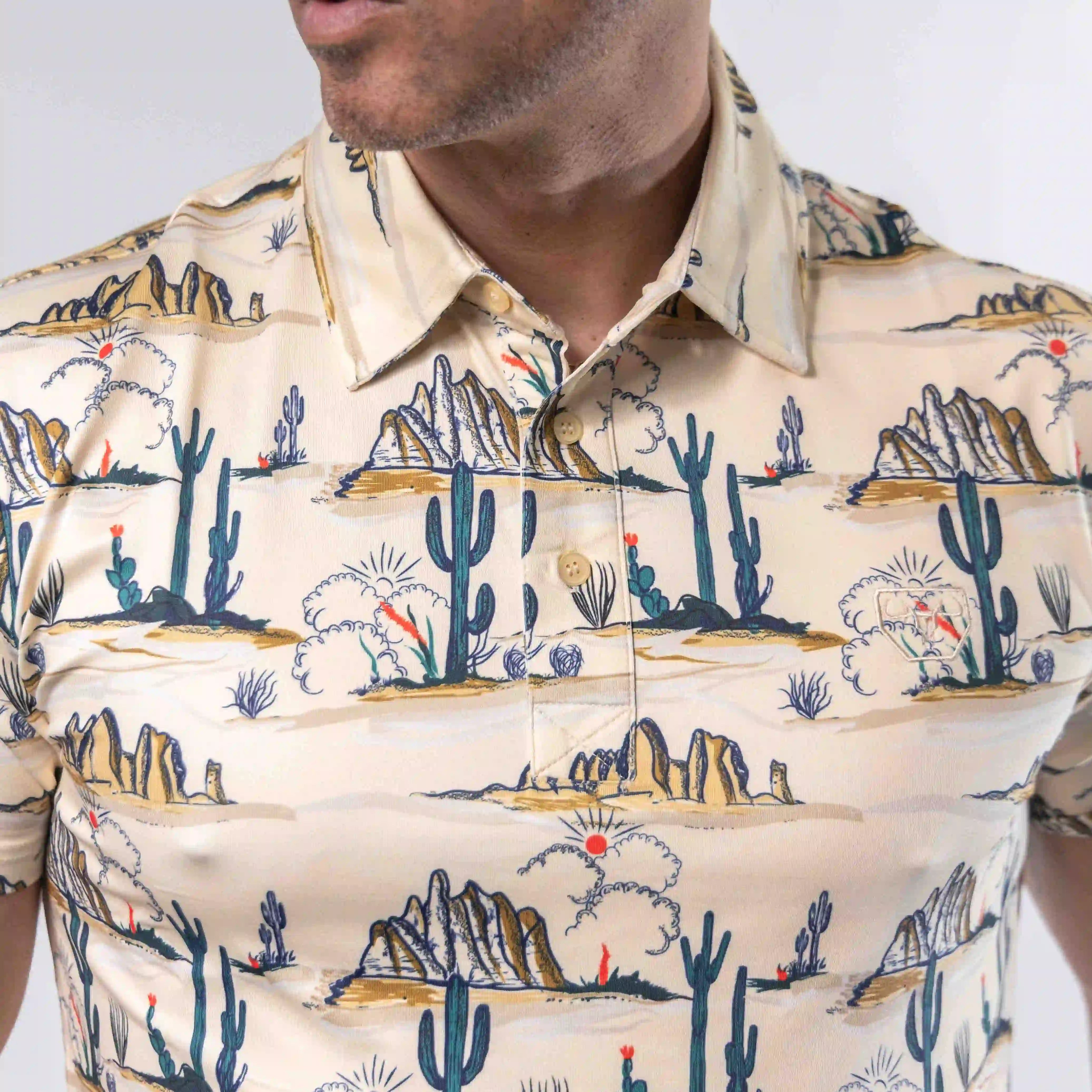 POLO PLATINI FIT EST DESIERTO BEIGE