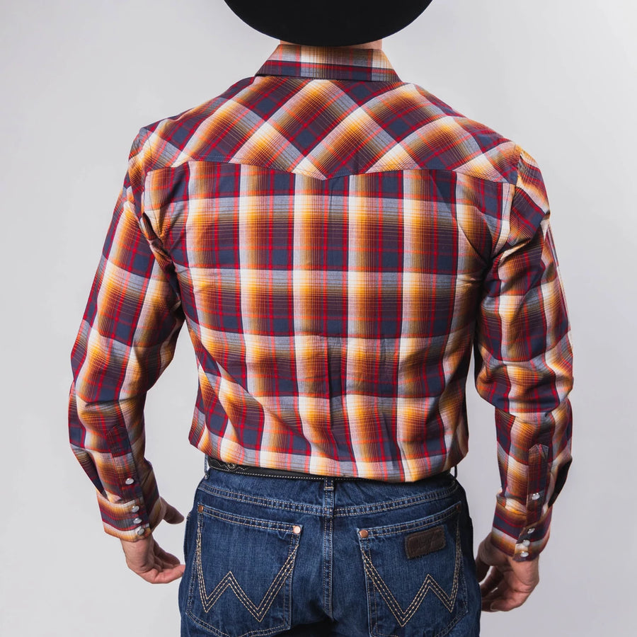 Camisa McAllen Cuadros Gris/Rojo 054
