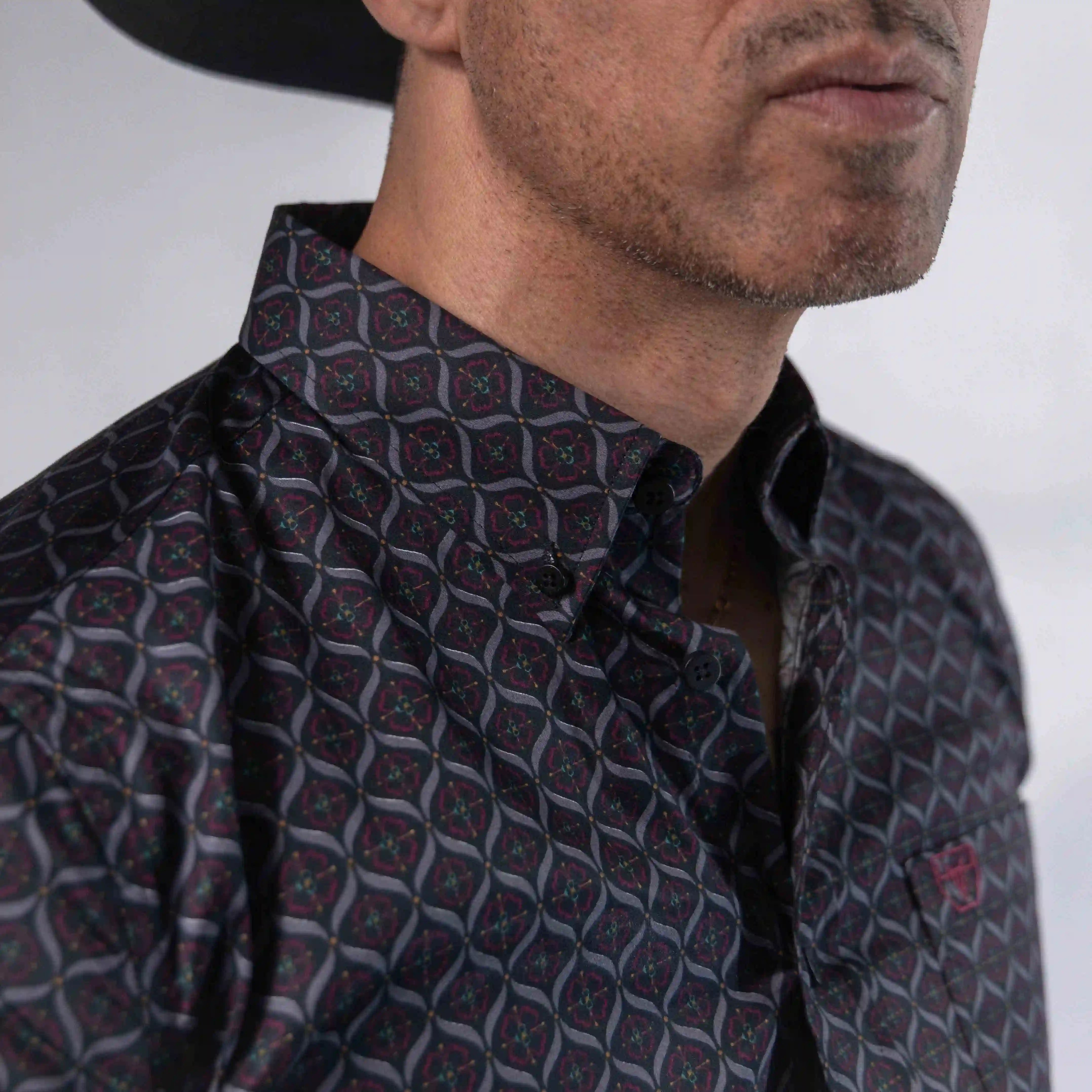 CAM PLATINI MODERN FIT EST NEGRO/GRIS