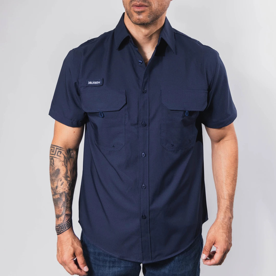 Camisa McAllen MC Performance Marino 057