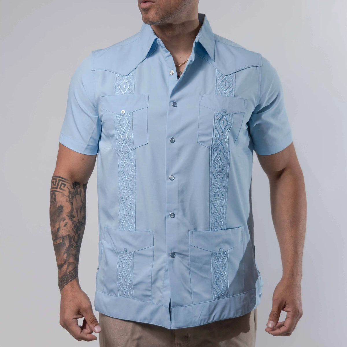 GUAYABERA PLATINI PERFORMANCE BORD CELES