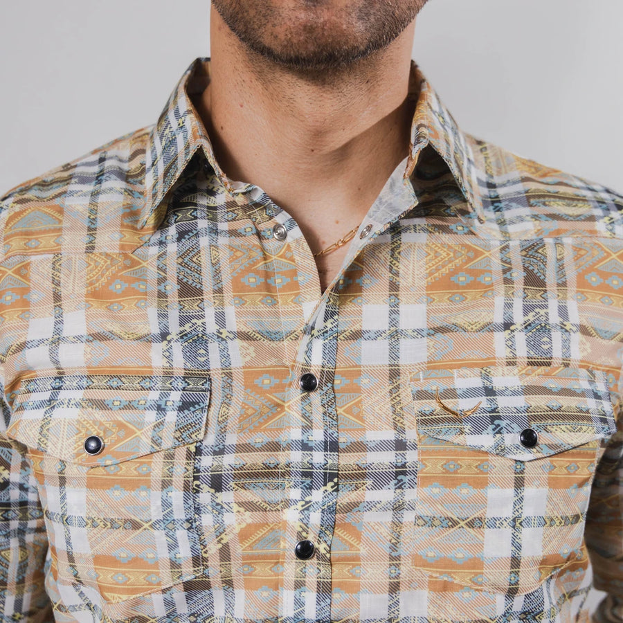Camisa McAllen Estampada Aztec Colores 058