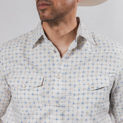 Camisa McAllen Est Beige/Azul 063
