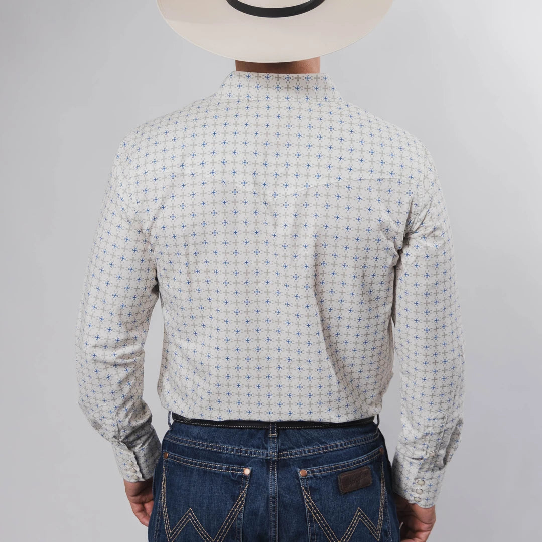 Camisa McAllen Est Beige/Azul 063