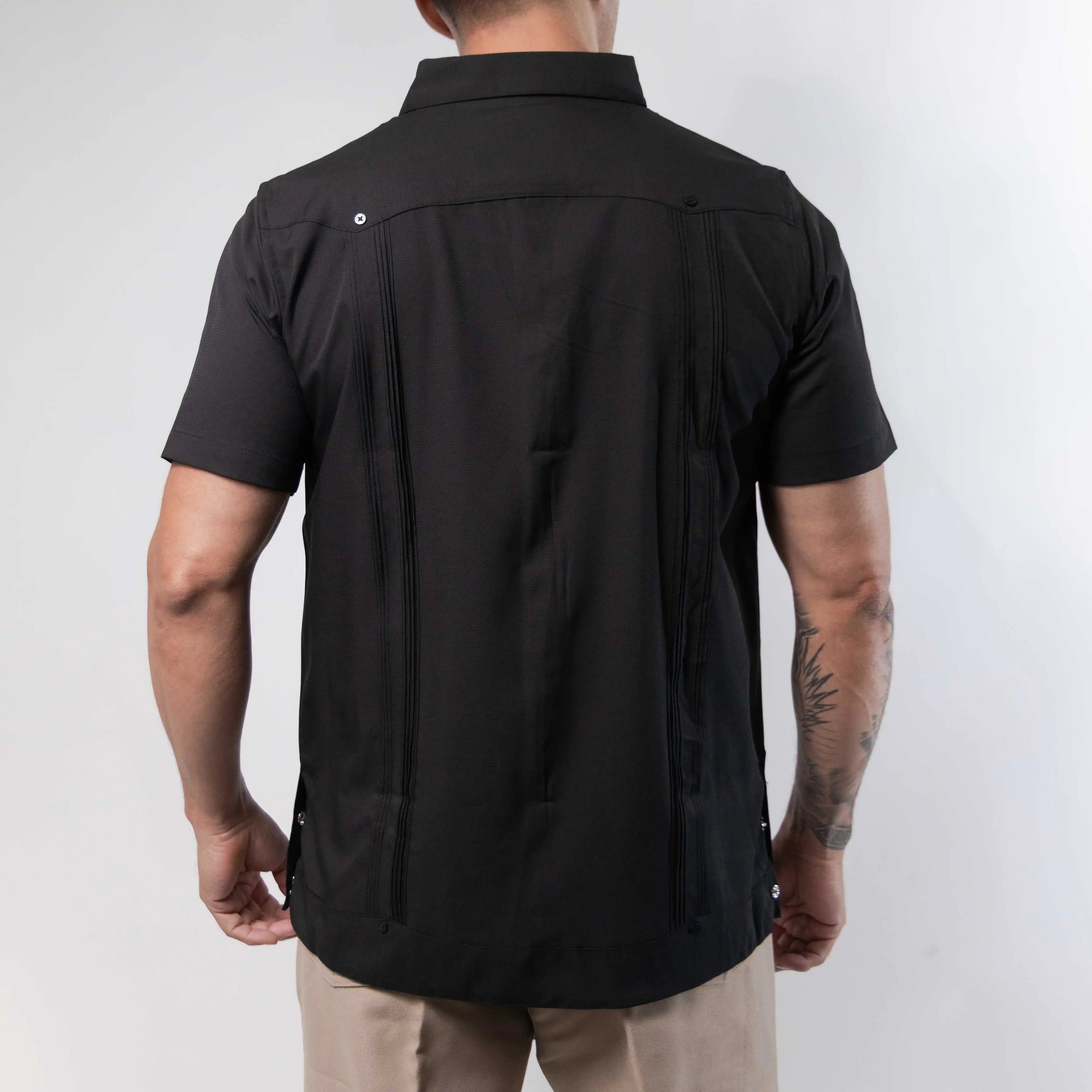 GUAYABERA PLATINI PERFORMANCE BORD NGR