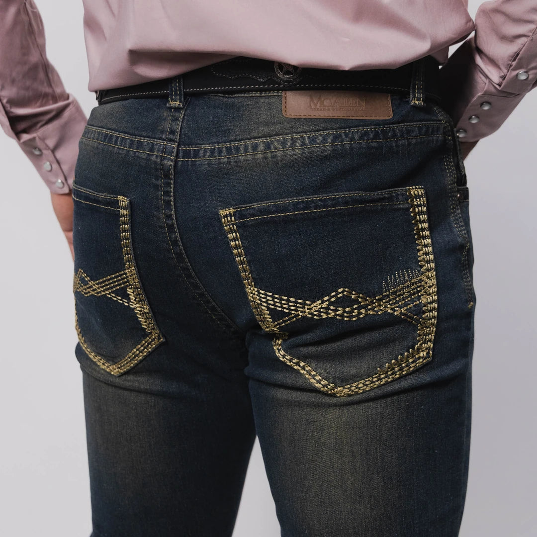 Pantalon McAllen Dirty Blue Bord 011