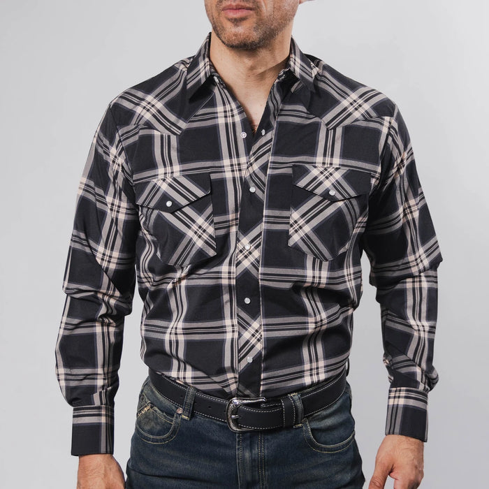Camisa Hannover Cuadros Negro/Beige 334