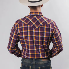 Camisa Hannover Cua Morado/Naranj 337
