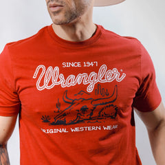 Playera Wrangler Roja Skull 241