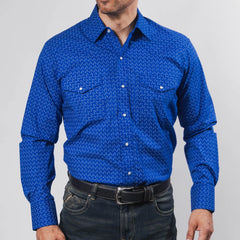 Camisa Hannover Est Punto Azul Rey/Bco 349