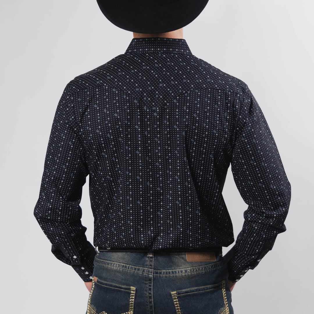 Camisa Hannover Est Punto Negro/Flor 350