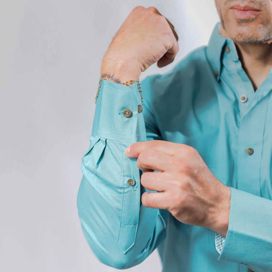 Camisa Wrangler George Strait Lisa Verde Menta 248