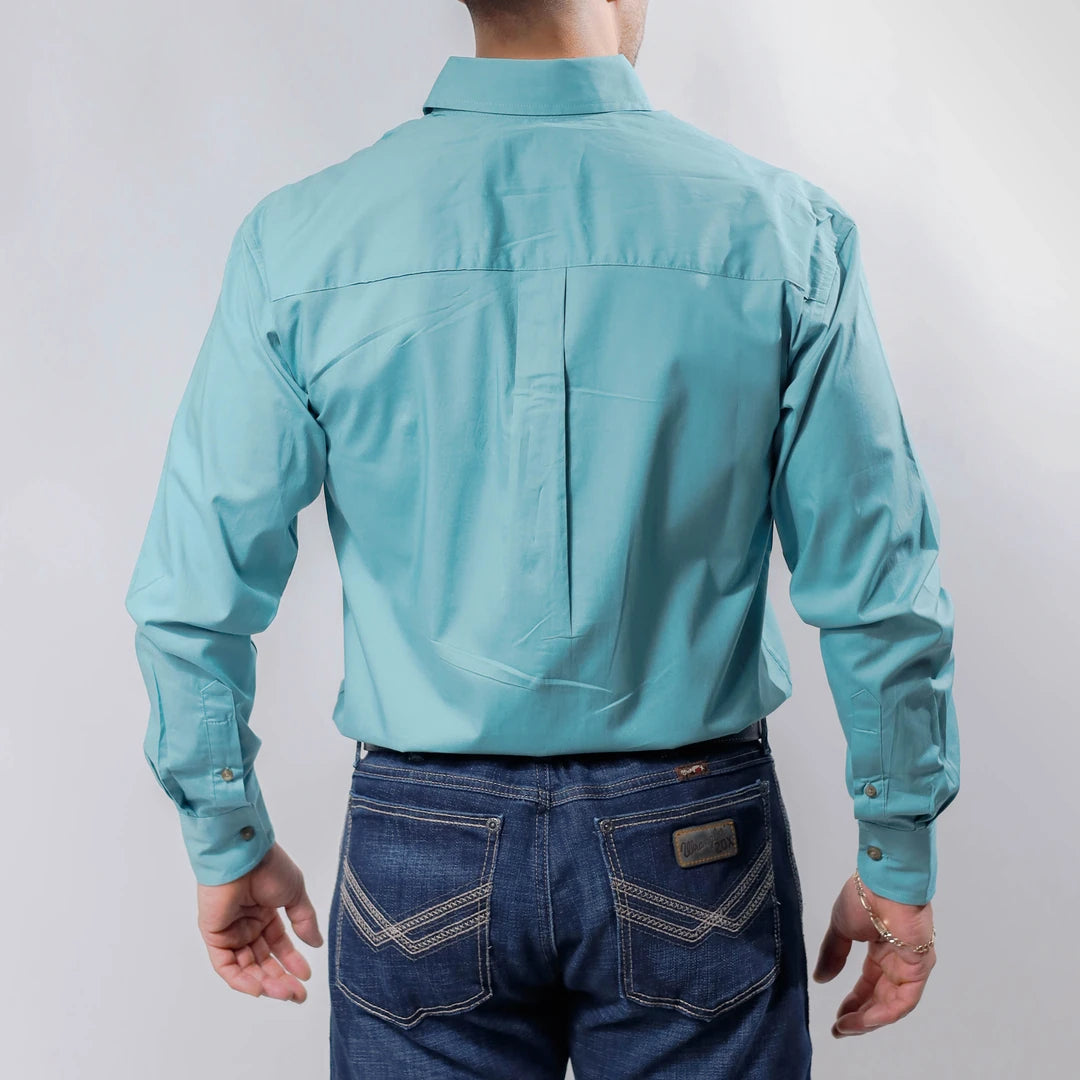 Camisa Wrangler George Strait Lisa Verde Menta 248