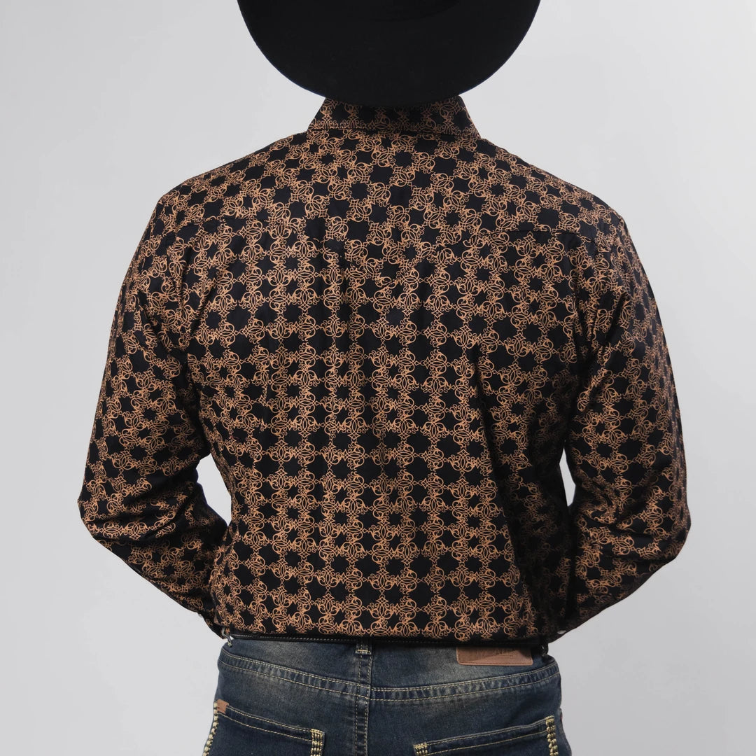 Camisa Hannover Est Negro/Dorado 354