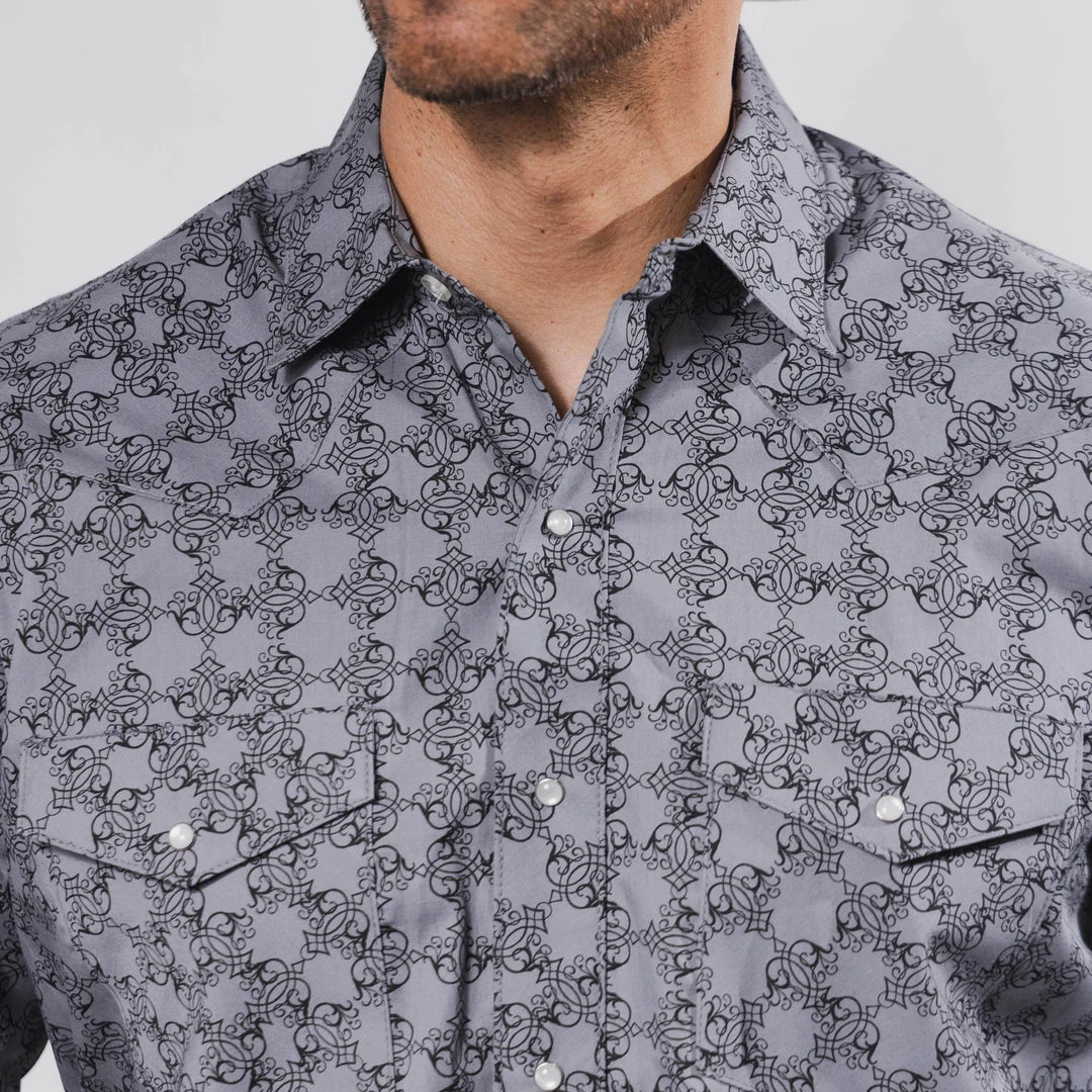 Camisa Hannover Est Gris/Negro 355