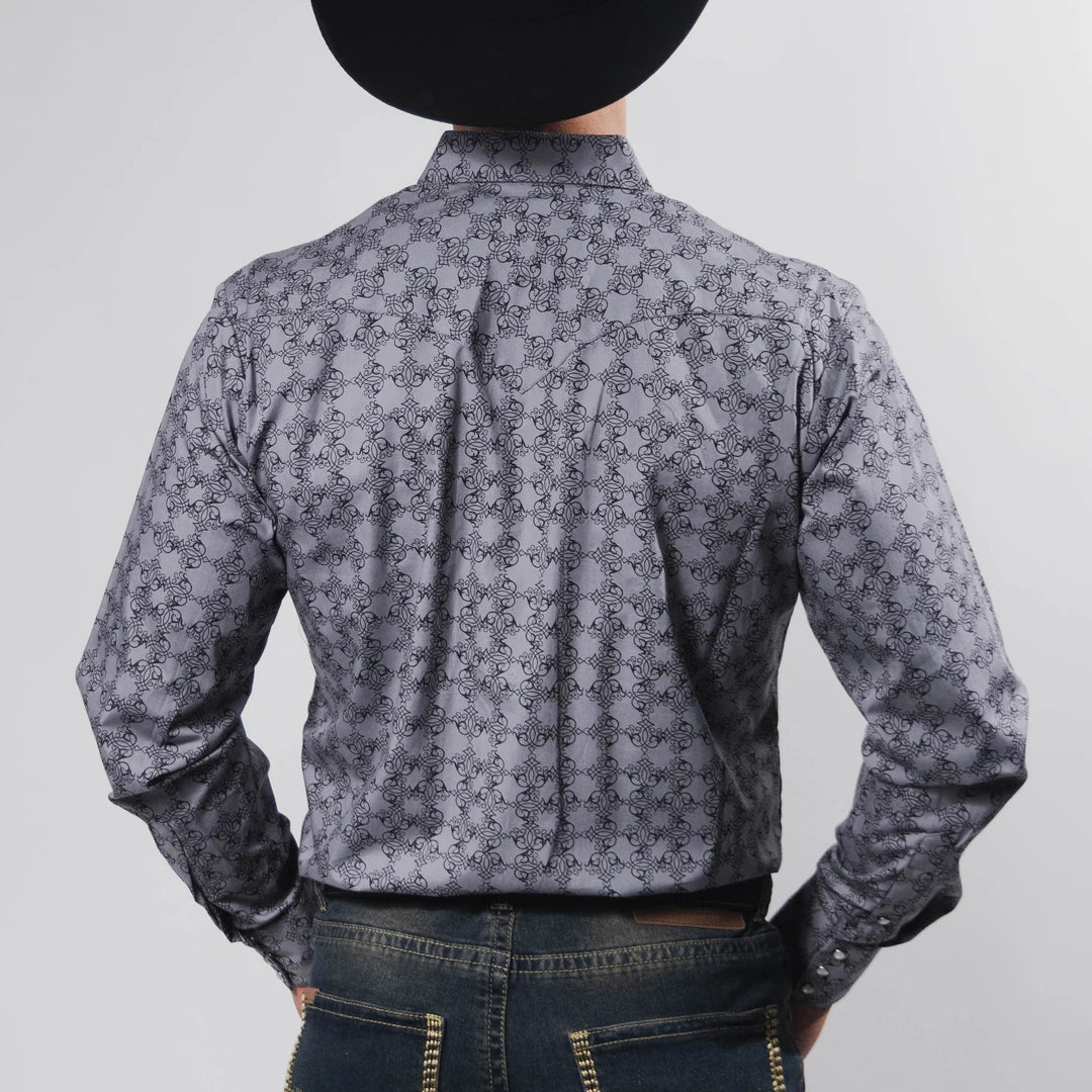 Camisa Hannover Est Gris/Negro 355