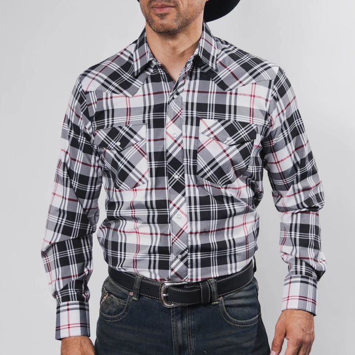 Camisa Hannover Cuadros Blanco/Negro 358