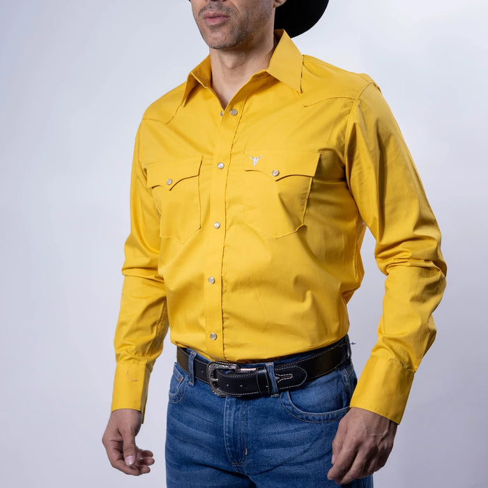 Camisa Cactus Lisa Mostaza 119
