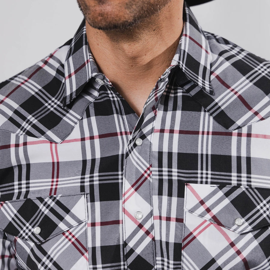 Camisa Hannover Cuadros Blanco/Negro 358