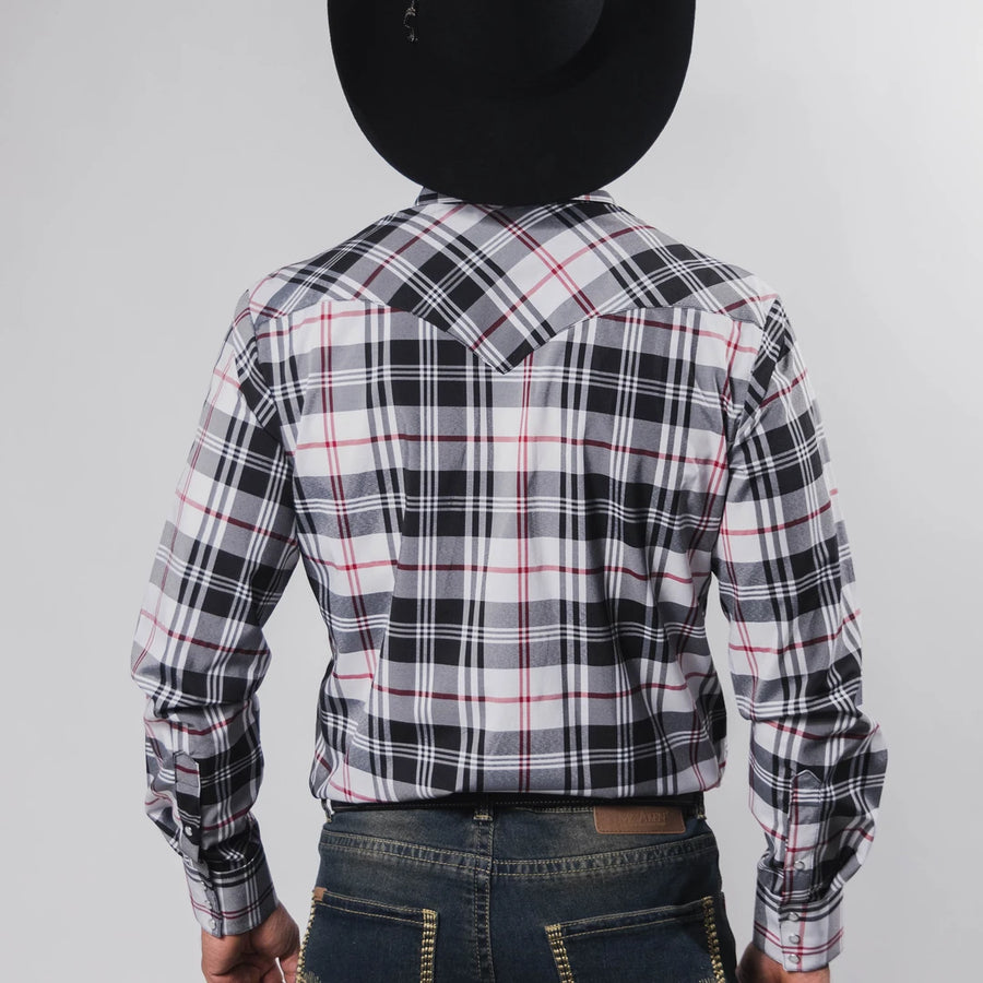 Camisa Hannover Cuadros Blanco/Negro 358