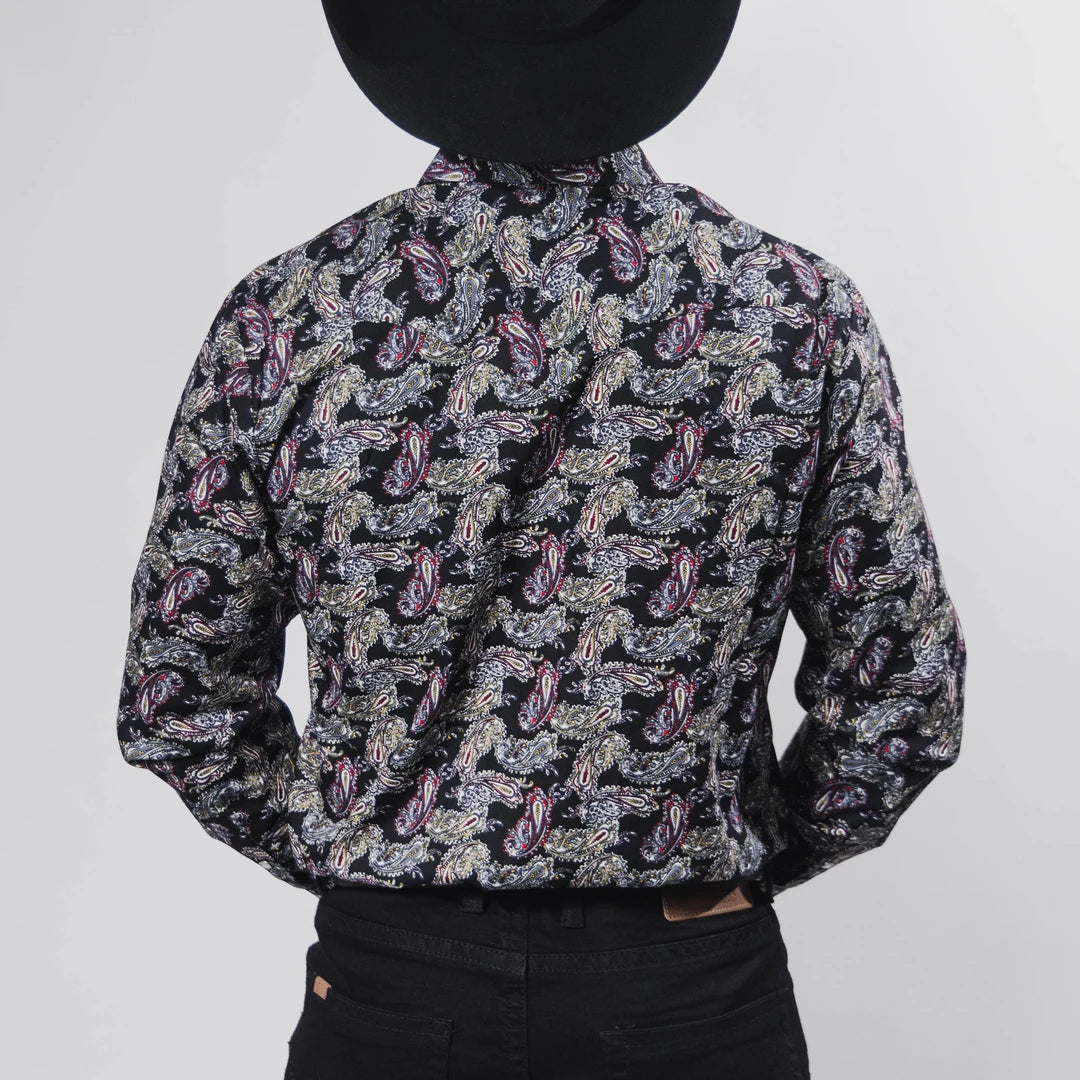 Camisa Hannover Est Amibas Negro/Rojo 363