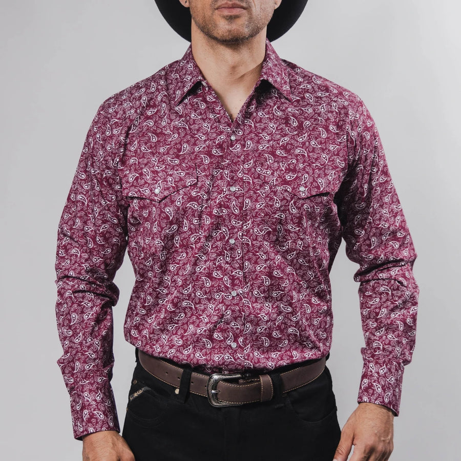 Camisa Hannover Estampada Amibas Rojo/Blanco 366