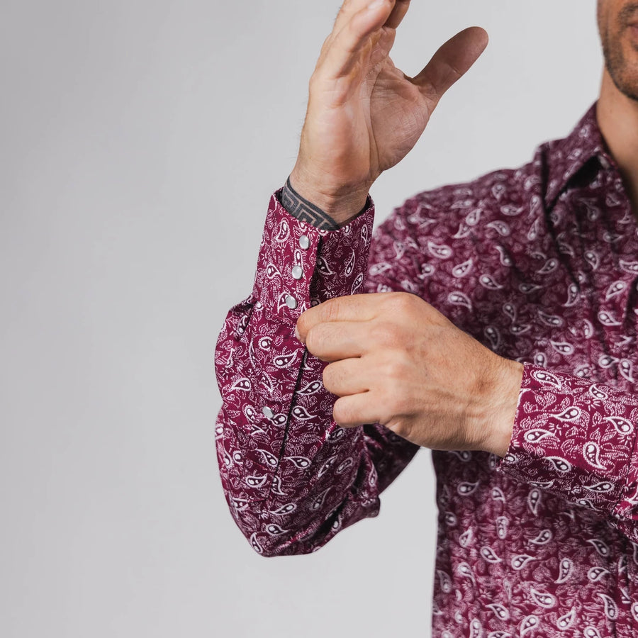 Camisa Hannover Estampada Amibas Rojo/Blanco 366