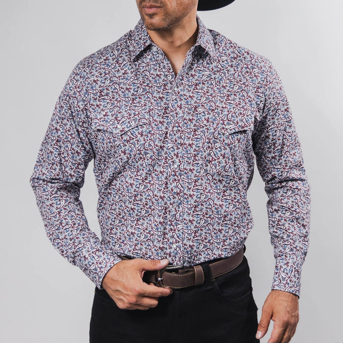 Camisa Hannover Estampada Amibas Blanco/Rojo 368