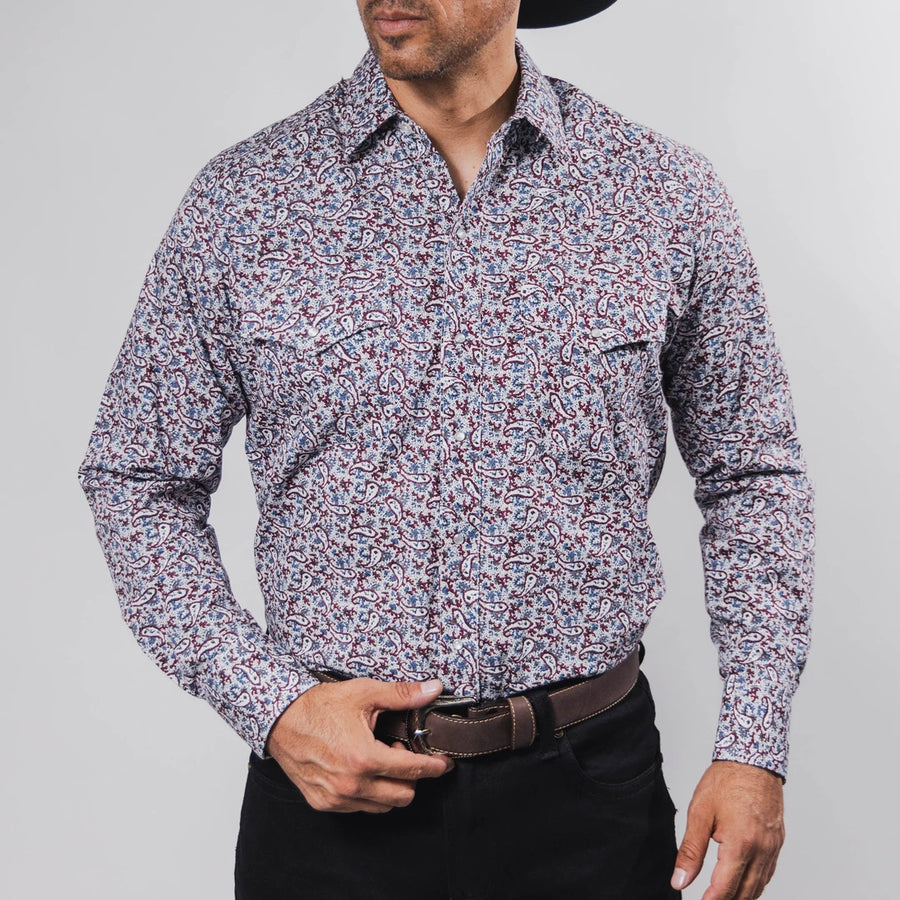 Camisa Hannover Estampada Amibas Blanco/Rojo 368