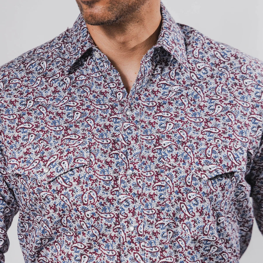 Camisa Hannover Estampada Amibas Blanco/Rojo 368