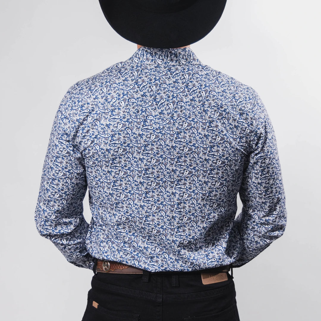 Camisa Hannover Est Amibas Blanco/Azul 369