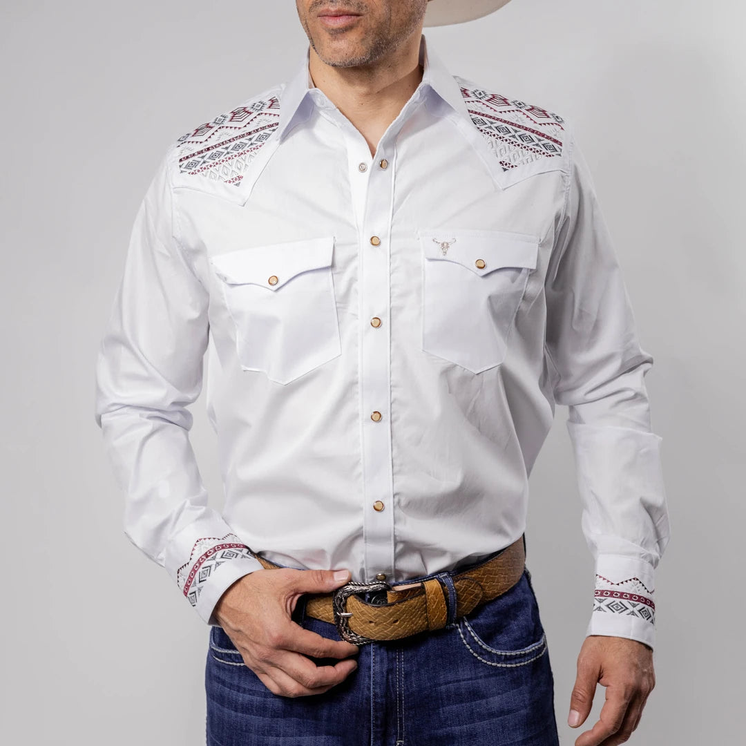 Camisa Cactus Bord Blanca 125