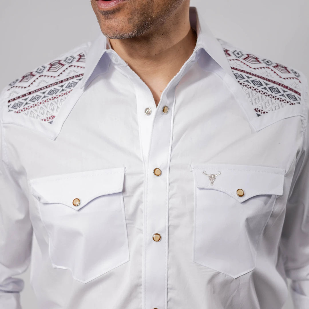 Camisa Cactus Bord Blanca 125
